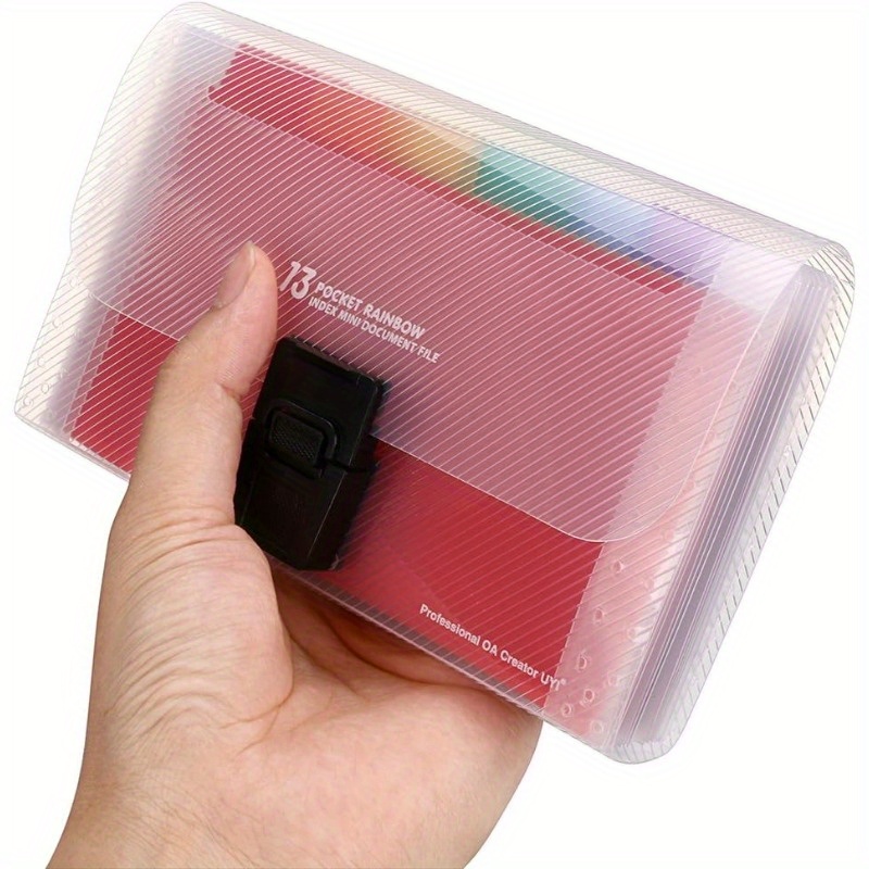 Expandable Accordion File Folder 13 Pockets - A6 Expanding File Organizer 13-Pockets, Accordion