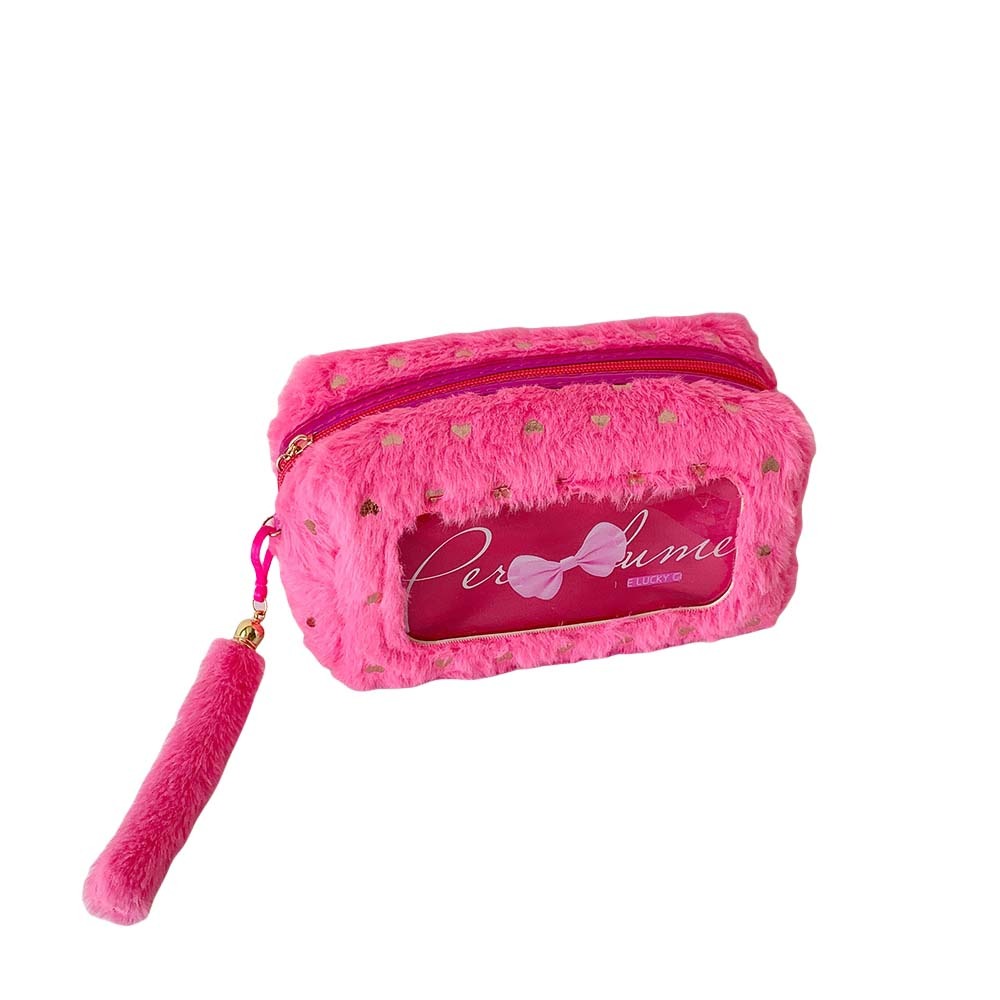 Aesthetic Large Pencil Case Pouch - PVC Y2K Bow Stationery Bag Desktop