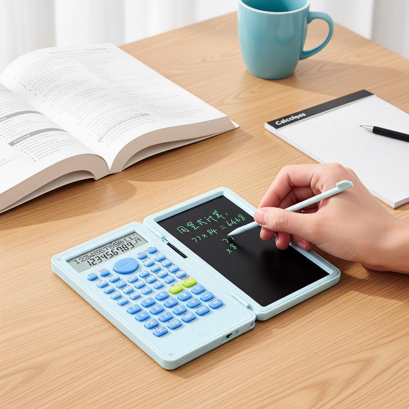 Scientific Calculator For Secondary School - Portable 2-in-1 Scientific Calculator Foldable LCD