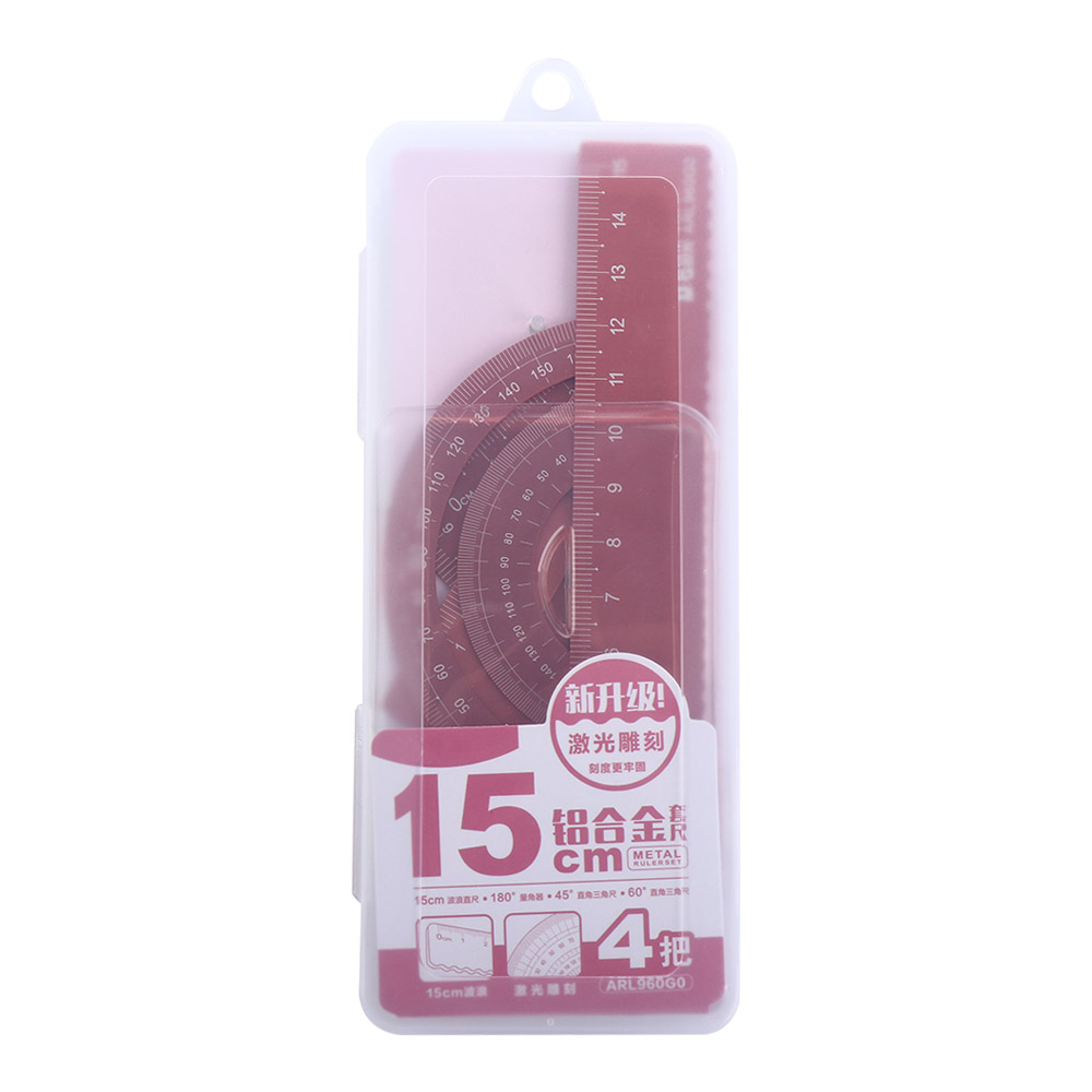 Math Geometry Set With Compass - Durable Students Geometry School Maths Compass