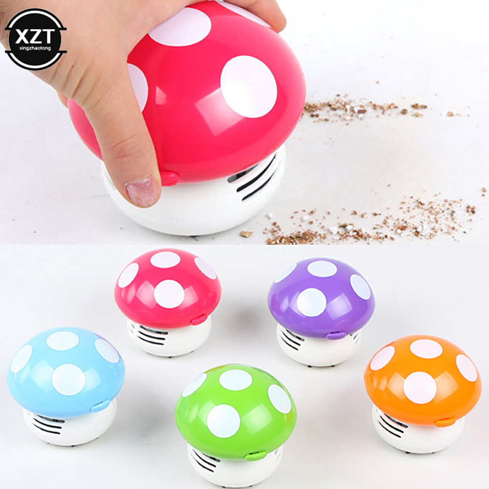 Mini Desktop Vacuum Cleaner For Eraser Dust - Handheld Mini Desktop Vacuum Cleaner Mushroom