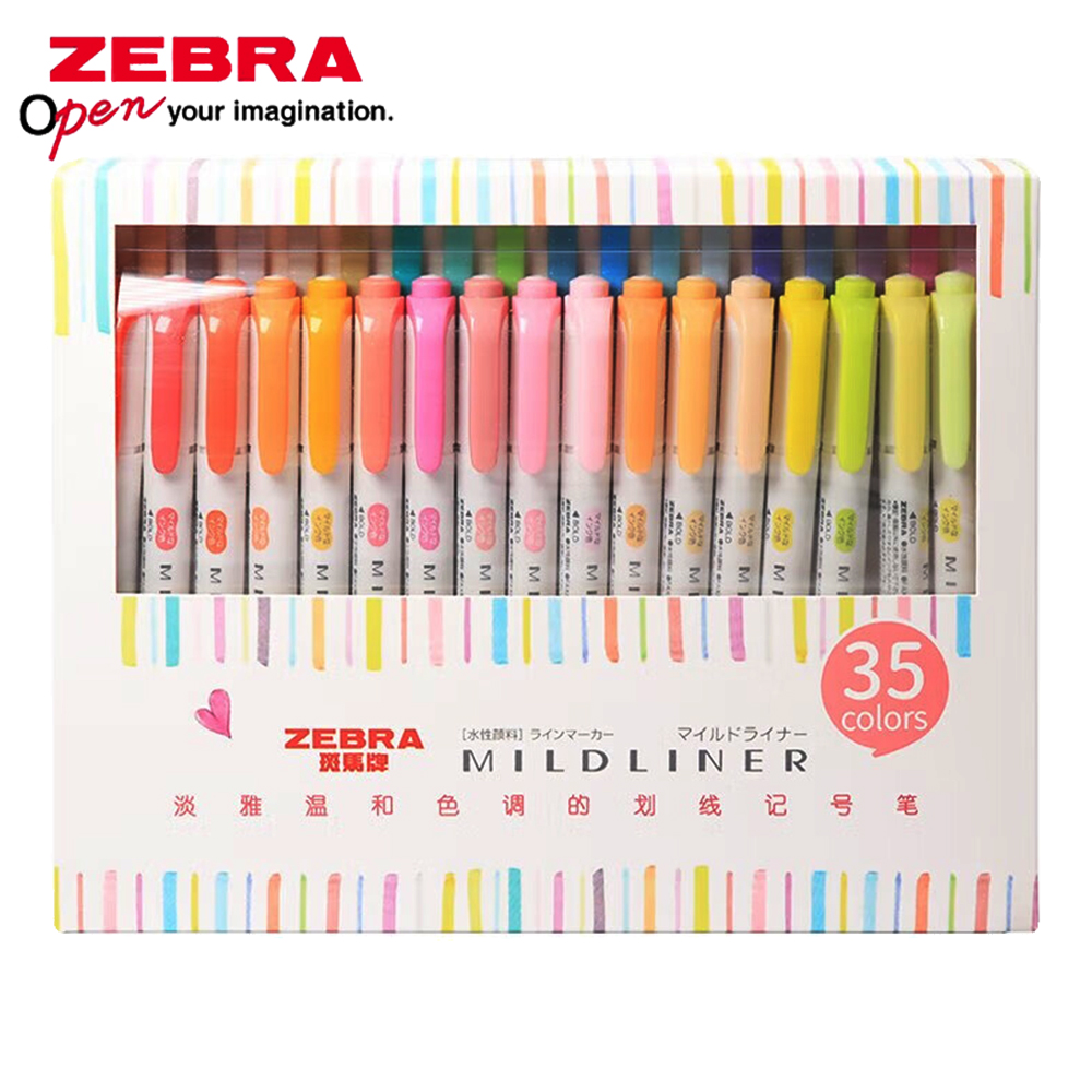 35 Color ZEBRA Mildliner Highl - Pastel Highlighter Set Double Ended review and price