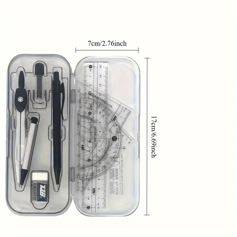 Compass and Ruler Set, Geometr - Math Geometry Set With Compass review and price