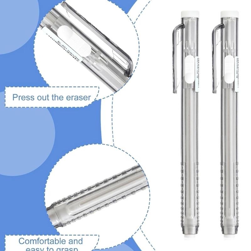 12 Pcs Retractable Mechanical  - Retractable Eraser Pen Click review and price