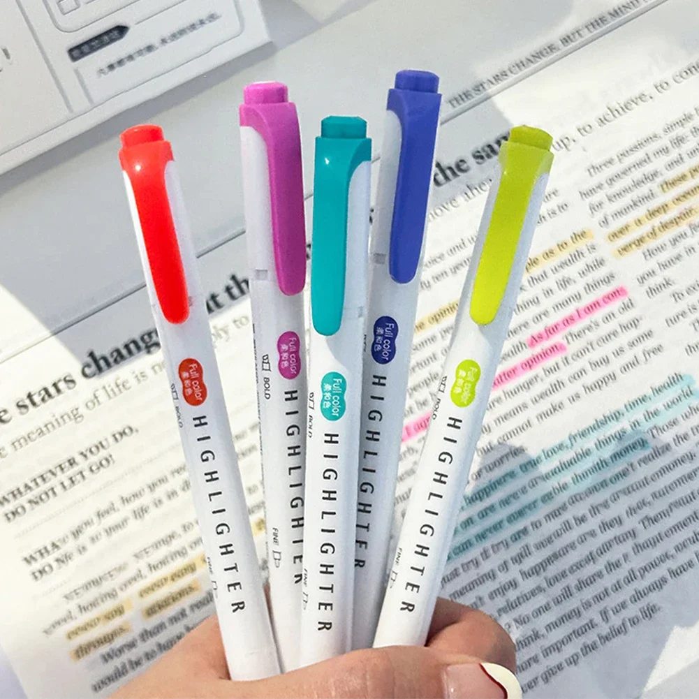 5pcs Pastel Highlighters Color - Pastel Highlighter Set Double Ended review and price
