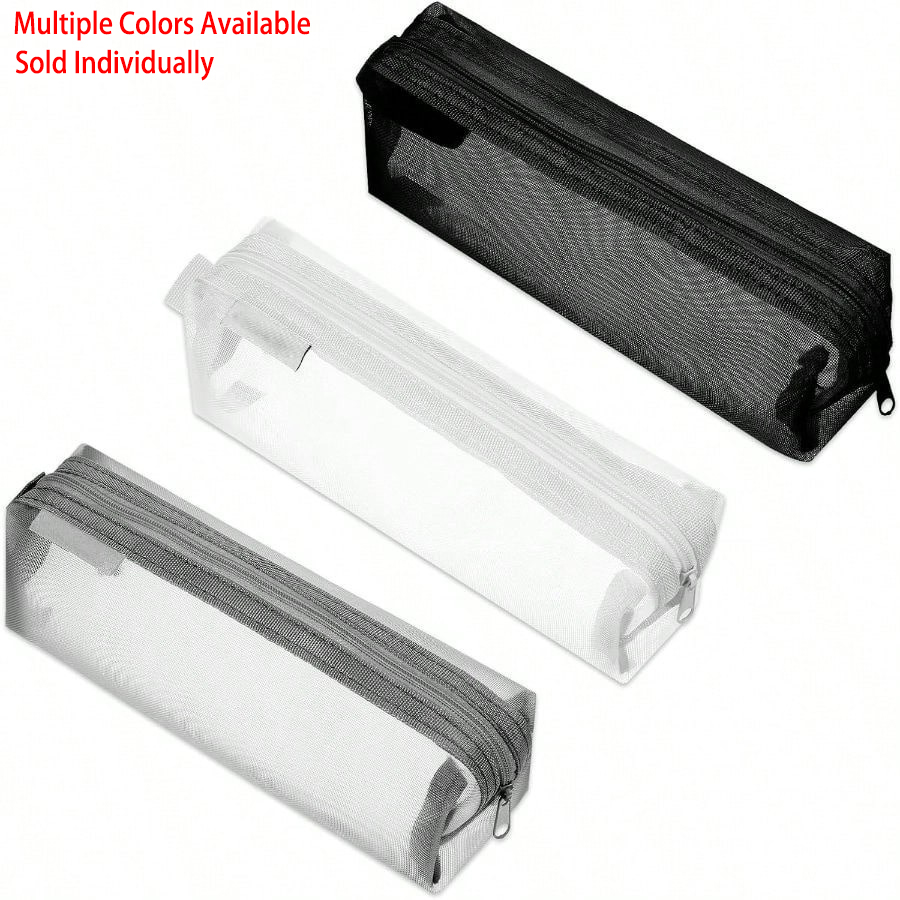Transparent Mesh Exam Pencil C - Clear Mesh Pencil Pouch For Exam review and price