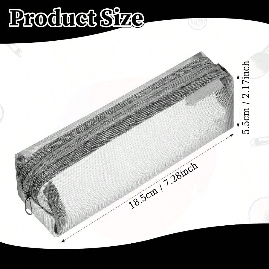 Transparent Mesh Exam Pencil C - Clear Mesh Pencil Pouch For Exam review and price