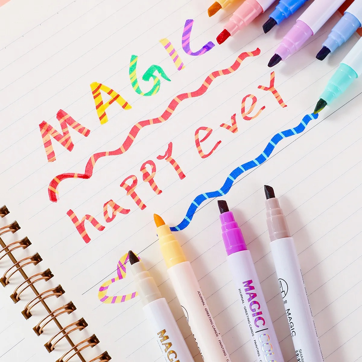 12pcs Double-ended Magic Color - Pastel Highlighter Set Double Ended review and price