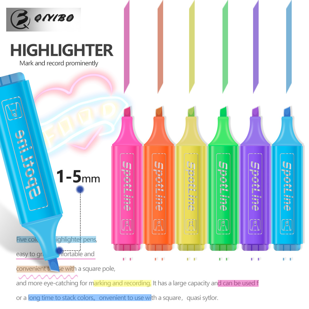 4/6 Pcs/set Pastel Flat Single - Pastel Highlighter Set Double Ended review and price