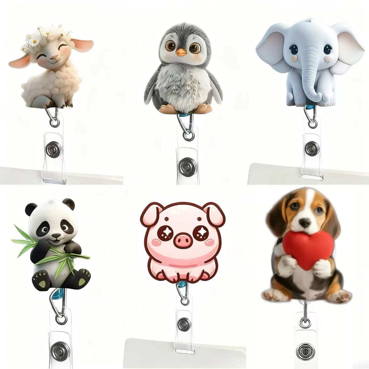 1PC Cute Cat Retractable Badge - School Supplies review and price