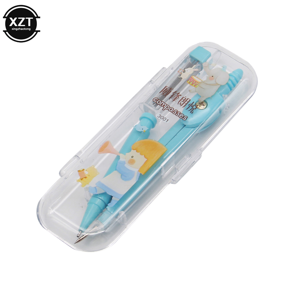 School Compass Cute Girl Stati - Math Geometry Set With Compass review and price