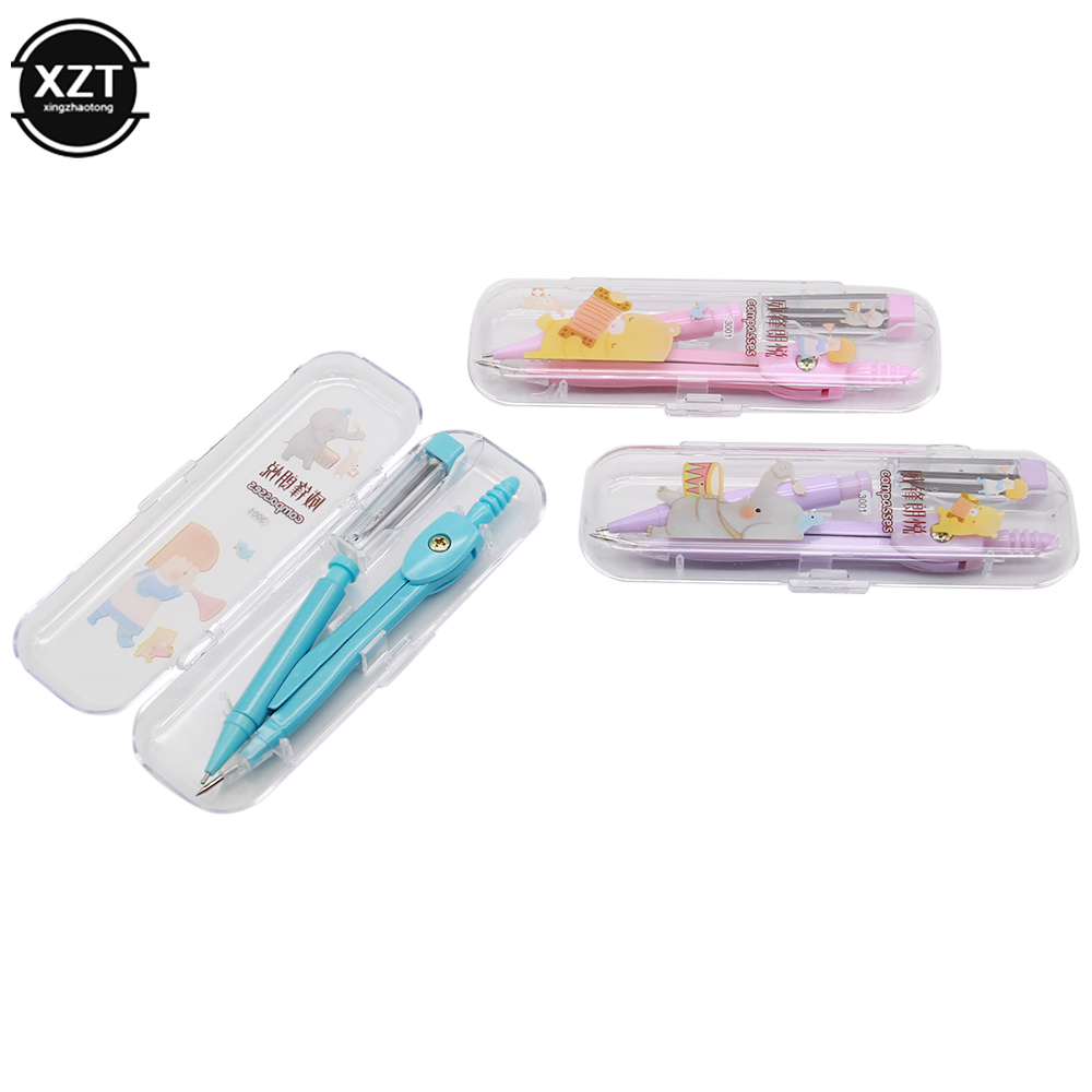School Compass Cute Girl Stati - Math Geometry Set With Compass review and price