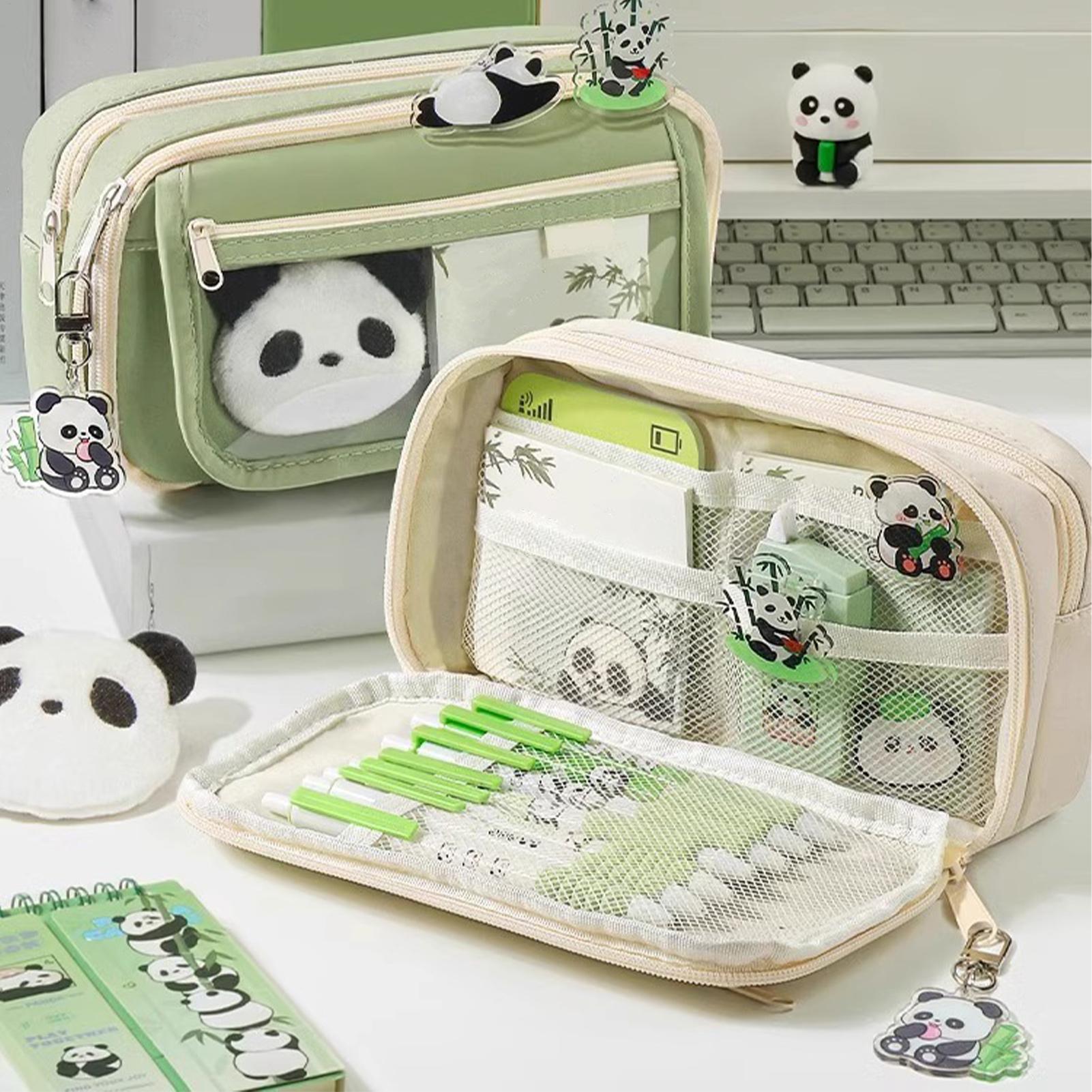 Aesthetic Pencil Case Panda Pe - Aesthetic Large Pencil Case Pouch review and price
