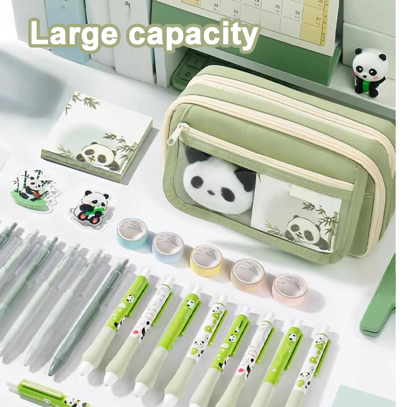 Aesthetic Pencil Case Panda Pe - Aesthetic Large Pencil Case Pouch review and price