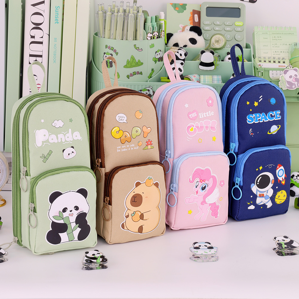 Cute Cartoon Capybara Pencil C - Aesthetic Large Pencil Case Pouch review and price