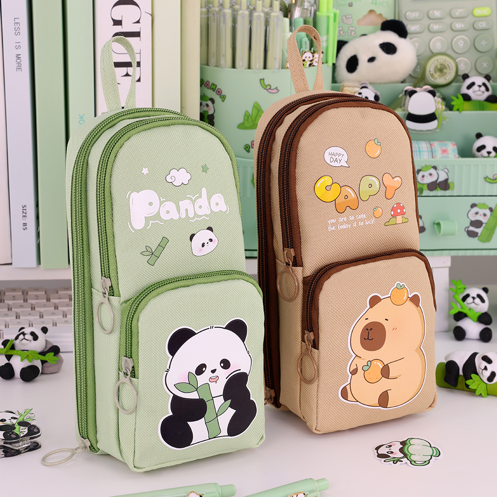 Cute Cartoon Capybara Pencil C - Aesthetic Large Pencil Case Pouch review and price