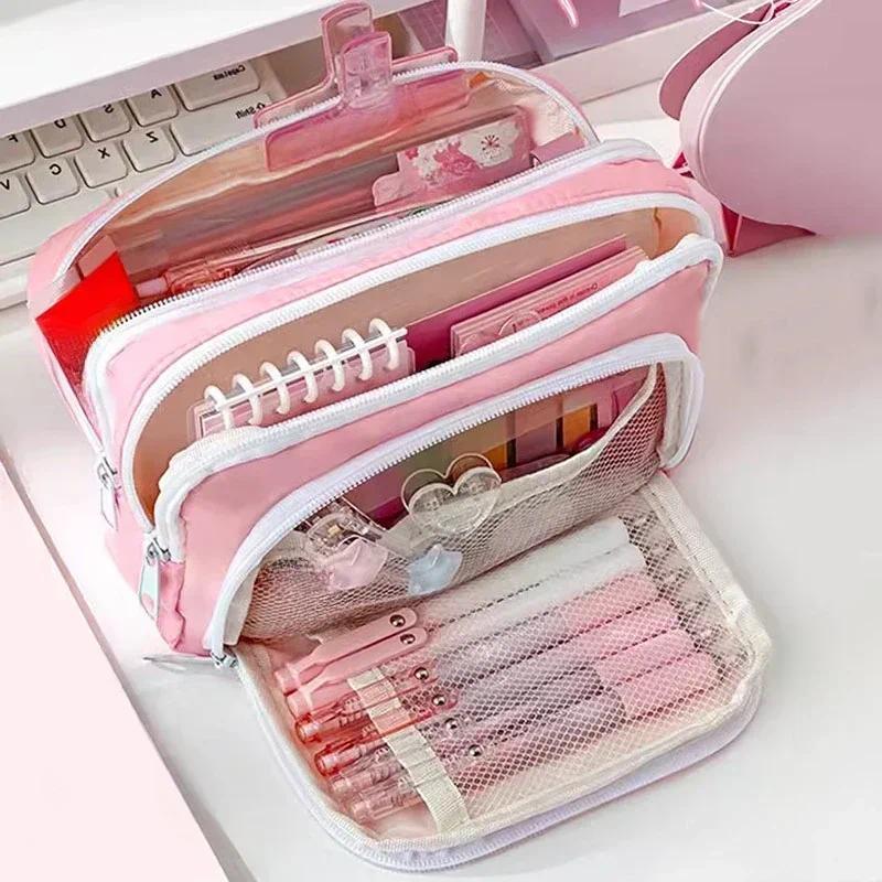 Portable Large Capacity Aesthe - Aesthetic Large Pencil Case Pouch review and price