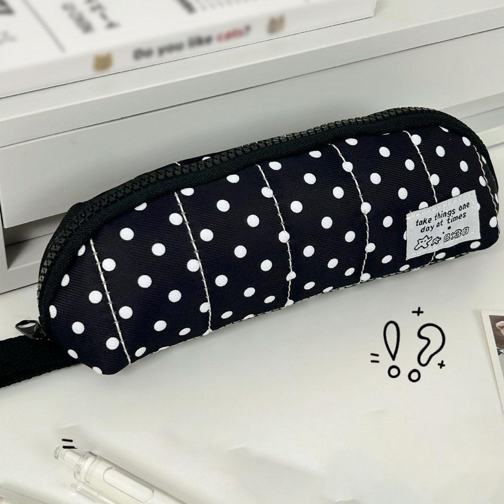 Aesthetic Polka Dot Pencil Cas - Aesthetic Large Pencil Case Pouch review and price