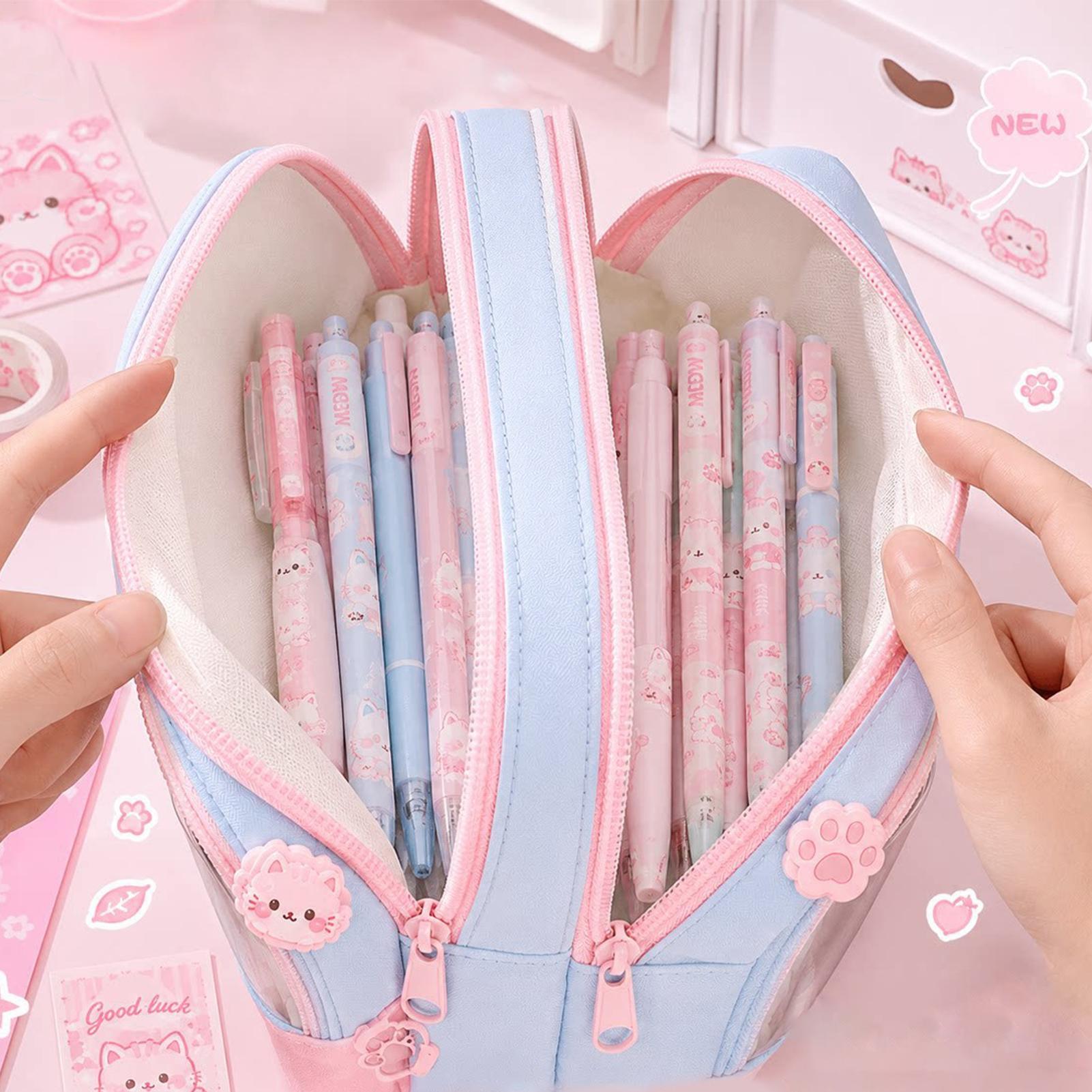 Pencil Pouch Large Capacity Zi - Aesthetic Large Pencil Case Pouch review and price