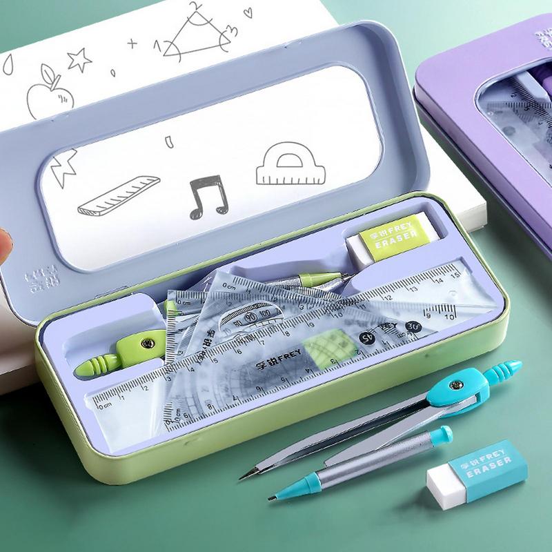 Protractor And Compass Set Mat - Math Geometry Set With Compass review and price