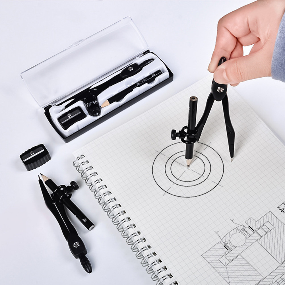 1Set Precision Student Compass - Math Geometry Set With Compass review and price