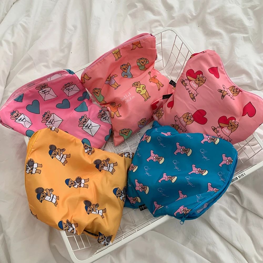 Cute Kawaii Makeup Bag Bear Pa - Stationery review and price