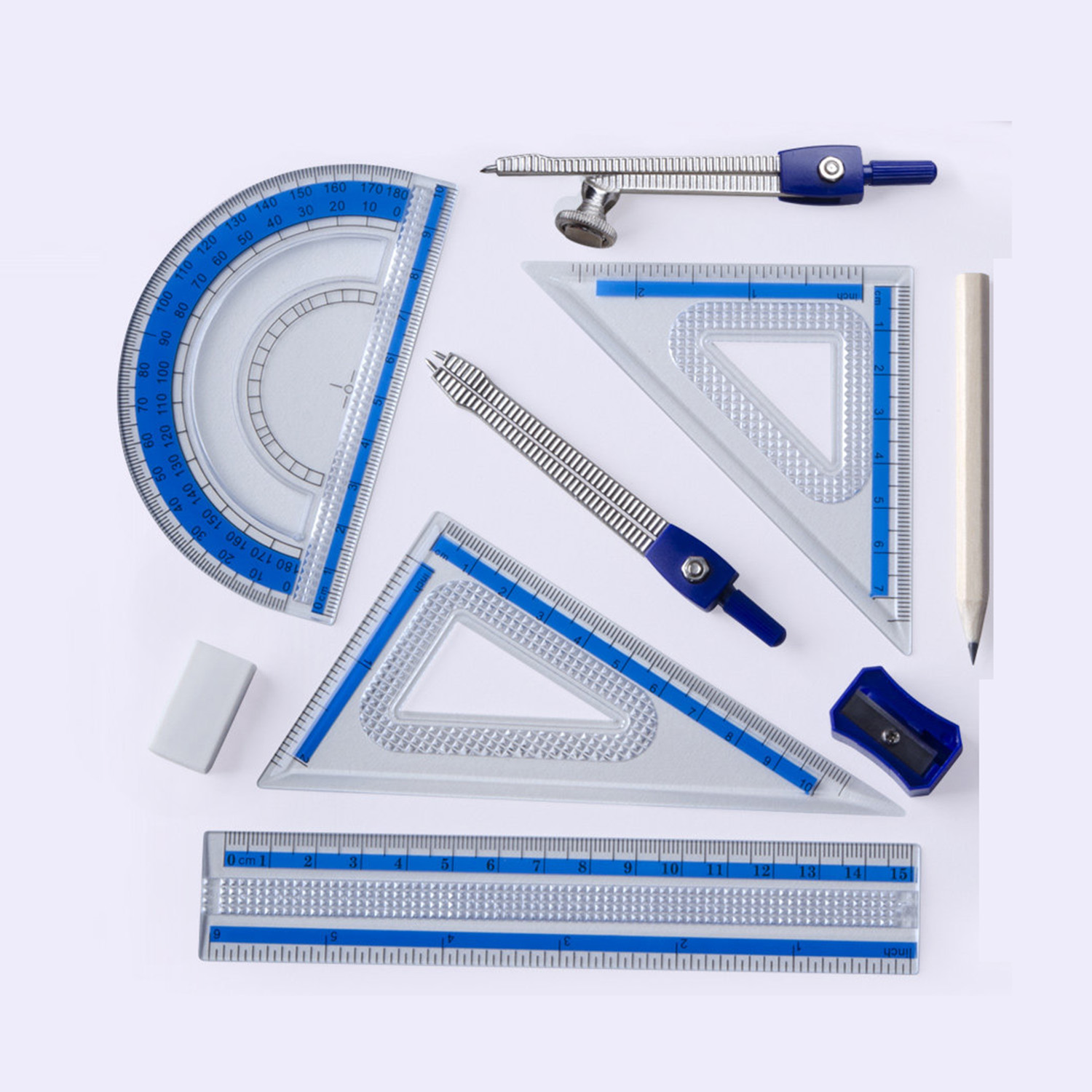 10 PCS Geometry Math Set Shatt - Math Geometry Set With Compass review and price