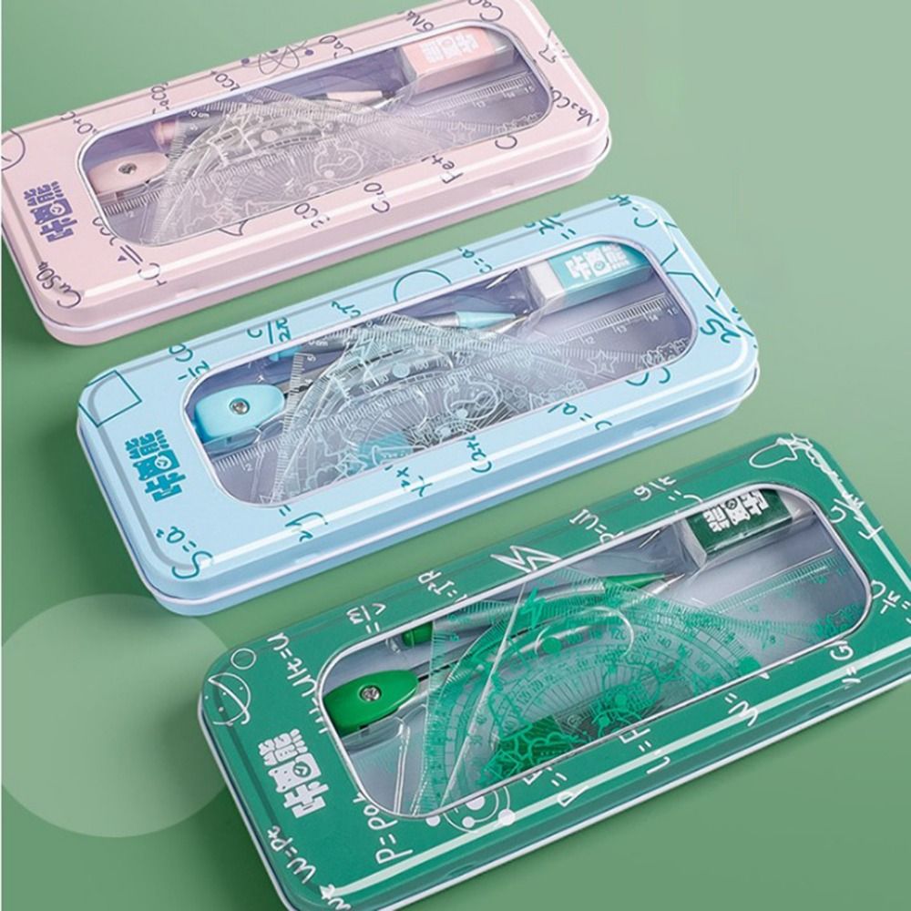 8Pcs/Set Multifunctional Math  - Math Geometry Set With Compass review and price