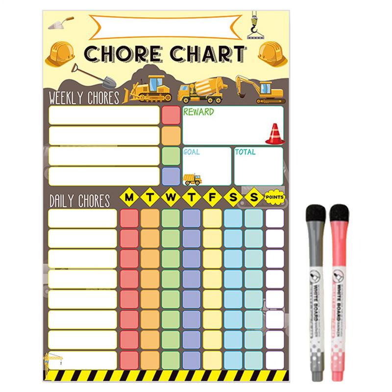 Magnetic Chore Chart Weekly Vi - Kids Magnetic Reward Chart Board review and price