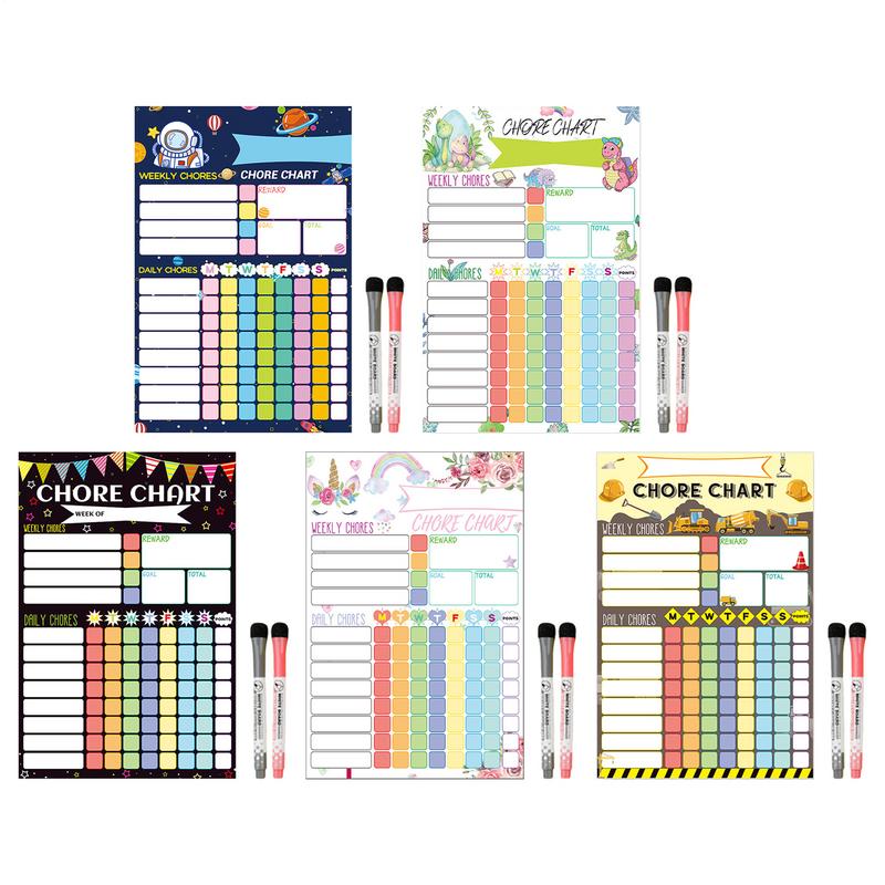 Magnetic Chore Chart Weekly Vi - Kids Magnetic Reward Chart Board review and price