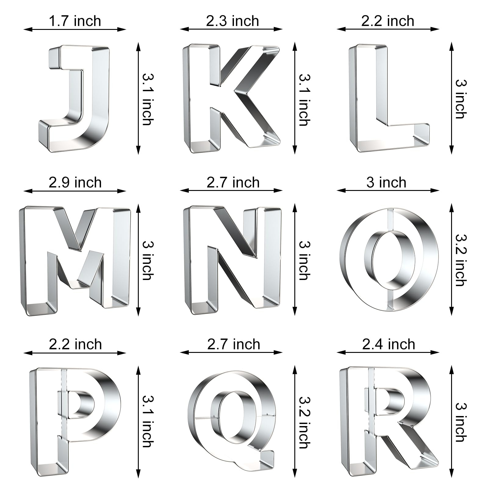 Letter Cookie Cutters Shapes - - Writing Tools review and price