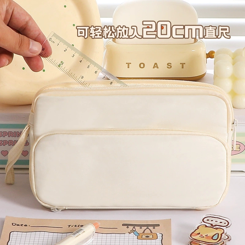 Ivory Large Capacity Pencil Ba - Aesthetic Large Pencil Case Pouch review and price