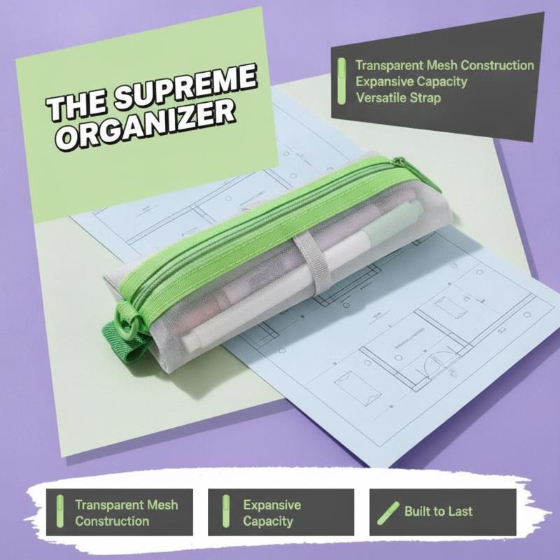 Transparent Mesh Pencil Pouch  - Clear Mesh Pencil Pouch For Exam review and price