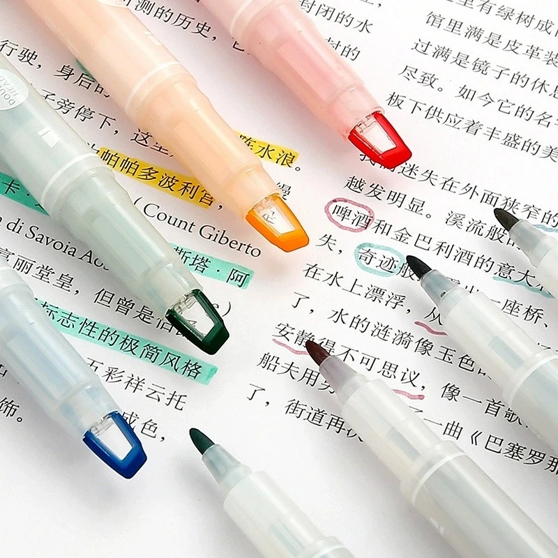 5-25 Colors/Set Double Unique  - Pastel Highlighter Set Double Ended review and price